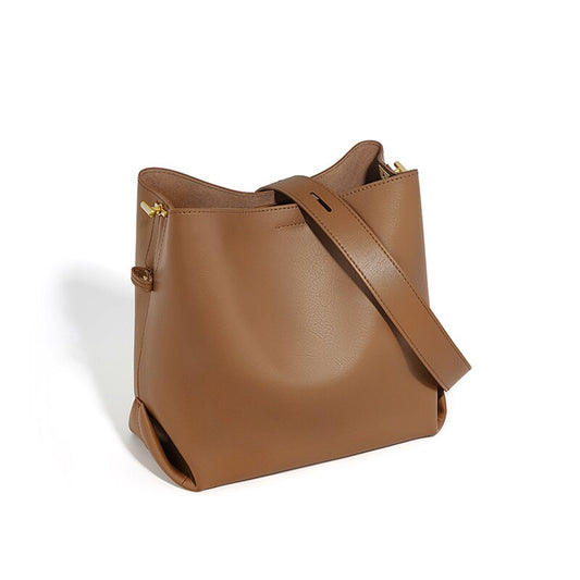 Women Luxury Shoulder Bag High Quality Genuine Leather Crossbody Bag Bucket Bags For Women   Fashion Tote Bag - Vallée