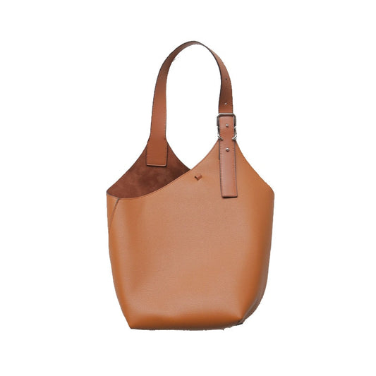 PU Leather Shoulder Bags For Women Handbags Vallee Fashion Casual Large Capacity Bucket Bag Hobo Bag Basket Bag - Vallée
