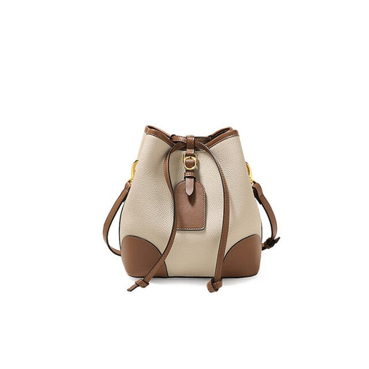 Women Bucket Handbags Vallee High Quality Genuine Leather Crossbody Ladies Retro Design Shoulder Bag - Vallée